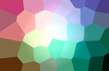 Abstract illustration of green, purple Giant Hexagon background
