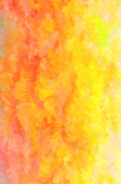 yellow, orange, brown and red Wax Crayon paint background.