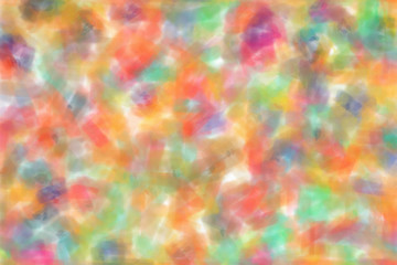 Blue, yellow, green and pink Watercolor paint background.
