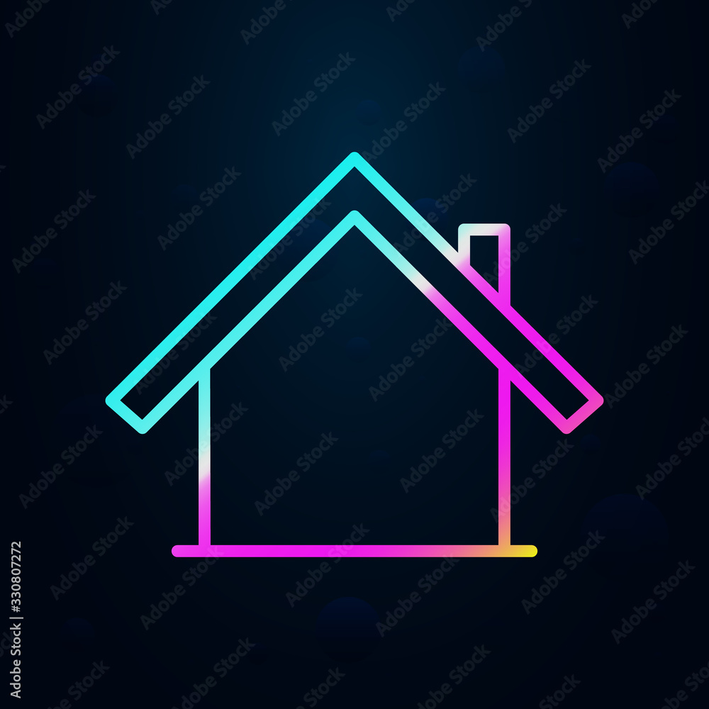 Aufkleber house in nolan style icon. simple thin line, outline vector of hotel icons for ui and ux, website or
