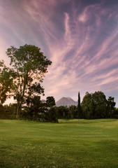 Obraz premium Panoramic view of a huge mountain