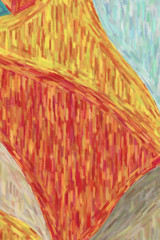 Red and orange Large Color Variation Oil Paint paint background.