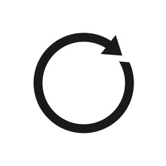 refresh vector icon, circle icon, reload icon in trendy flat style