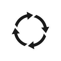 refresh vector icon, circle icon, reload icon in trendy flat style