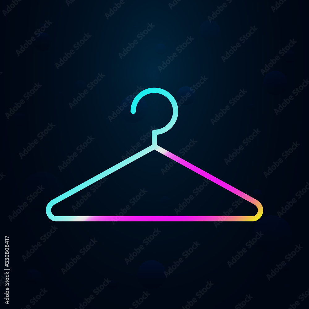 Poster hanger in nolan style icon. simple thin line, outline vector of hotel icons for ui and ux, website o