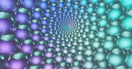 Bubble Spiral Rainbow Galaxy Snake