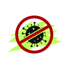 vector with a unique and clean corona wuhan virus theme