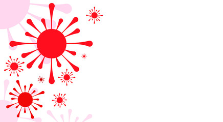 Coronavirus abstract background. Medical Genetics Bacteriological Microorganism.