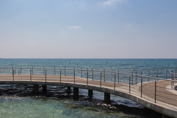 Embankment of Mediterranean sea in Ayia Napa.