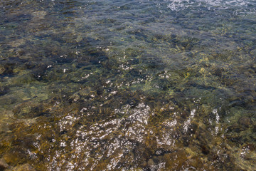 Sea waves texture or background.