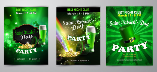 St. Patrick s Day poster. Vector illustration