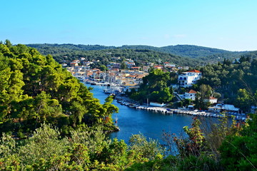 Fototapeta na wymiar Greece,island Paxos-view of the town Gaios