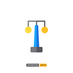 lamp street icon in isolated on white background. for your web site design, logo, app, UI. Vector graphics illustration and editable stroke. EPS 10.