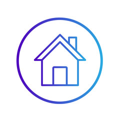 house icon in isolated on white background. for your web site design, logo, app, UI. Vector graphics illustration and editable stroke. EPS 10.