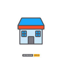 house icon in isolated on white background. for your web site design, logo, app, UI. Vector graphics illustration and editable stroke. EPS 10.