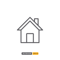 house icon in isolated on white background. for your web site design, logo, app, UI. Vector graphics illustration and editable stroke. EPS 10.