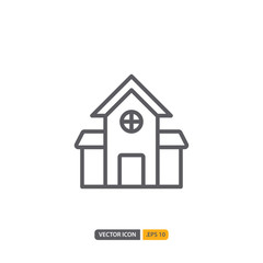 house icon in isolated on white background. for your web site design, logo, app, UI. Vector graphics illustration and editable stroke. EPS 10.