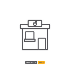 restaurant station icon in isolated on white background. for your web site design, logo, app, UI. Vector graphics illustration and editable stroke. EPS 10.