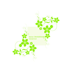 abstract floral background with flowers