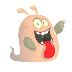 Fototapeta premium Funny cartoon monster. Vector Halloween illustration.