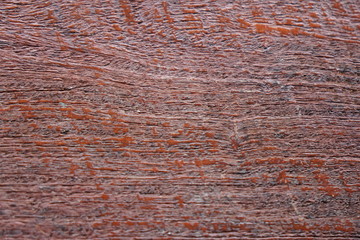 Close-up to red brown wood grain background.