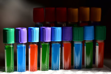 test tubes in lab