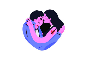 romantic modern illustration vector