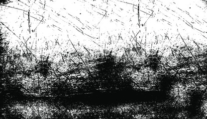 Scratched Grunge Urban Background Texture Vector. Dust Overlay Distress Grainy Grungy Effect. Distressed Backdrop Vector Illustration. Isolated Black on White Background. EPS 10.