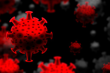 blood dna of covid-19 structure coronavirus crisis outbreak biohazard cell atom disease syndrome in...