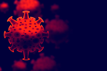 blood dna of covid-19 structure coronavirus crisis outbreak biohazard cell atom disease syndrome in...