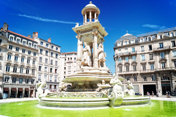Lyon, France in a beautiful summer day