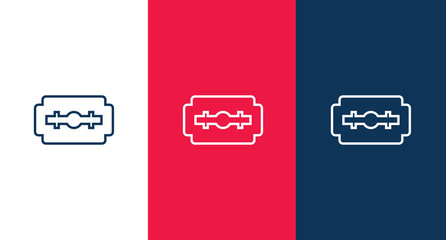 Blade razor icon for web and mobile