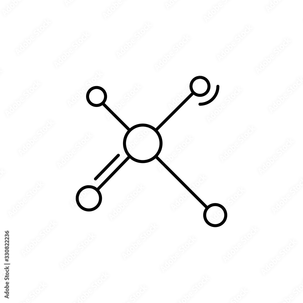 Poster connection, networking icon. simple line, outline vector elements of storage and cloud icons for ui 