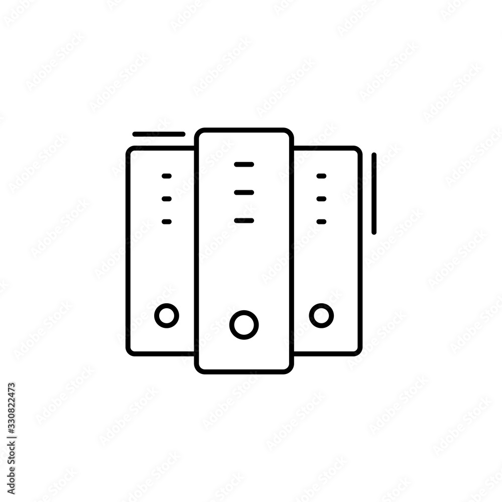 Aufkleber computer, networking icon. simple line, outline vector elements of storage and cloud icons for ui an