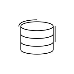 Database, networking icon. Simple line, outline vector elements of storage and cloud icons for ui and ux, website or mobile application