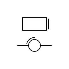 Connection, networking icon. Simple line, outline vector elements of storage and cloud icons for ui and ux, website or mobile application