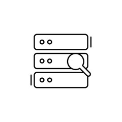 Database, search, networking icon. Simple line, outline vector elements of storage and cloud icons for ui and ux, website or mobile application