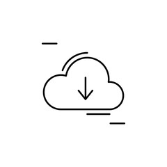 Cloud, networking icon. Simple line, outline vector elements of storage and cloud icons for ui and ux, website or mobile application