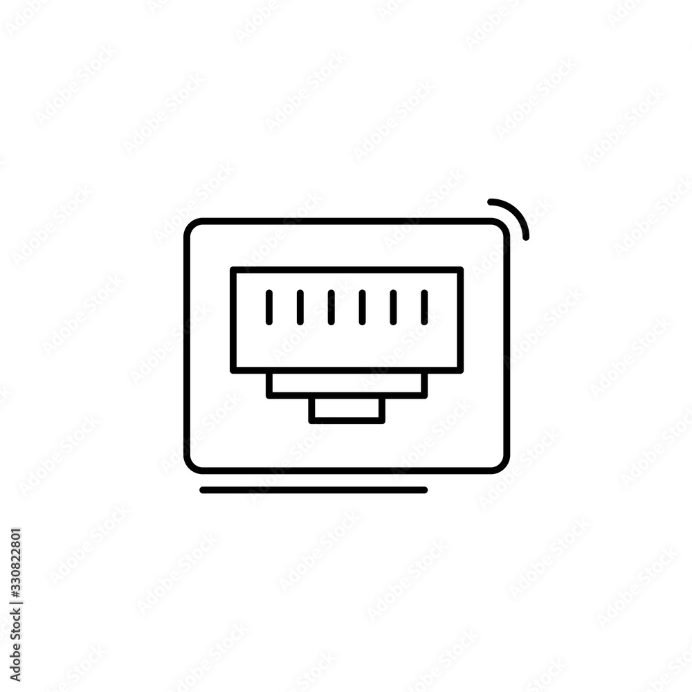 Aufkleber phone, chip, networking icon. simple line, outline vector elements of storage and cloud icons for ui
