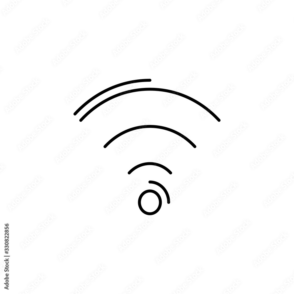 Poster wifi, networking icon. simple line, outline vector elements of storage and cloud icons for ui and ux