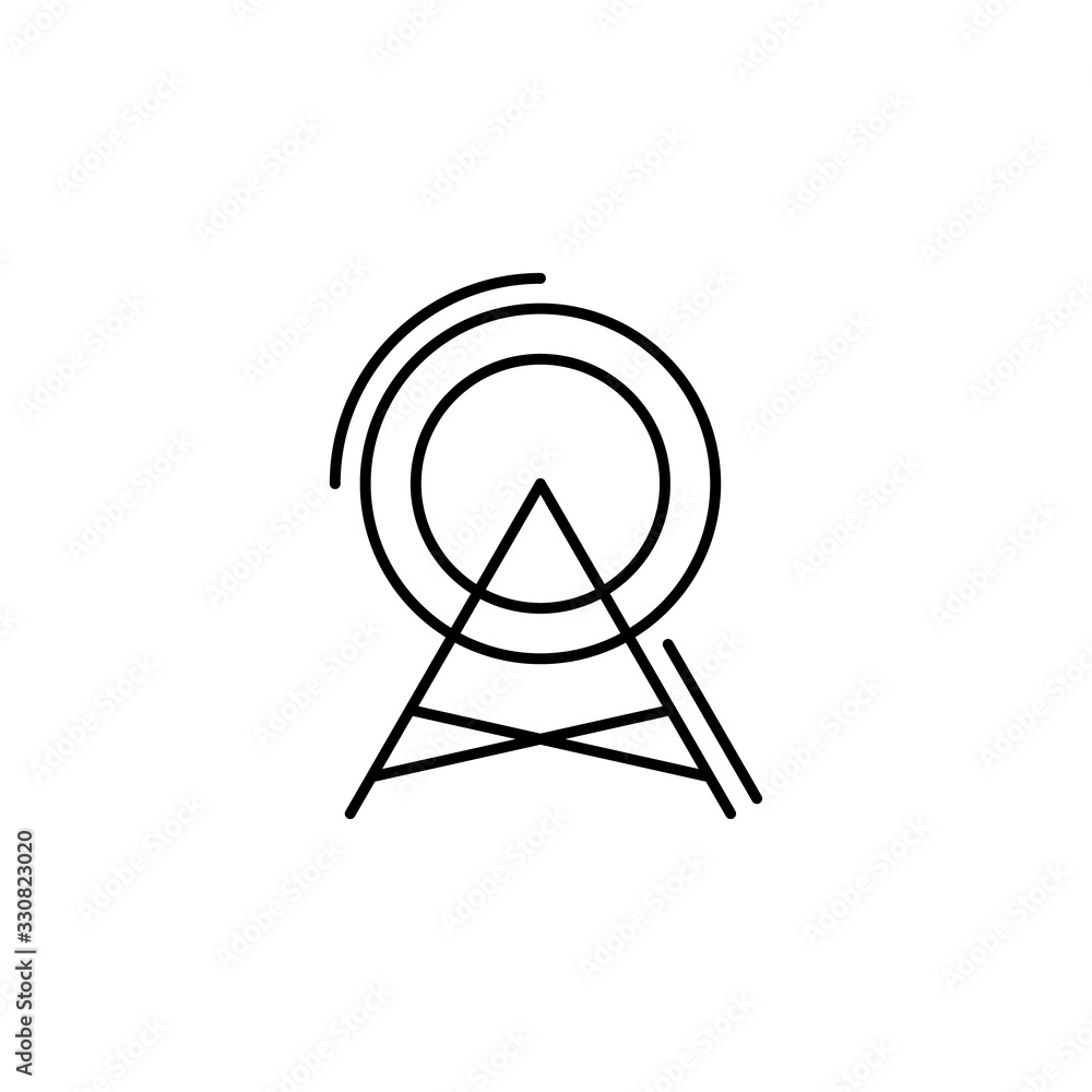 Poster antenna, networking icon. simple line, outline vector elements of storage and cloud icons for ui and