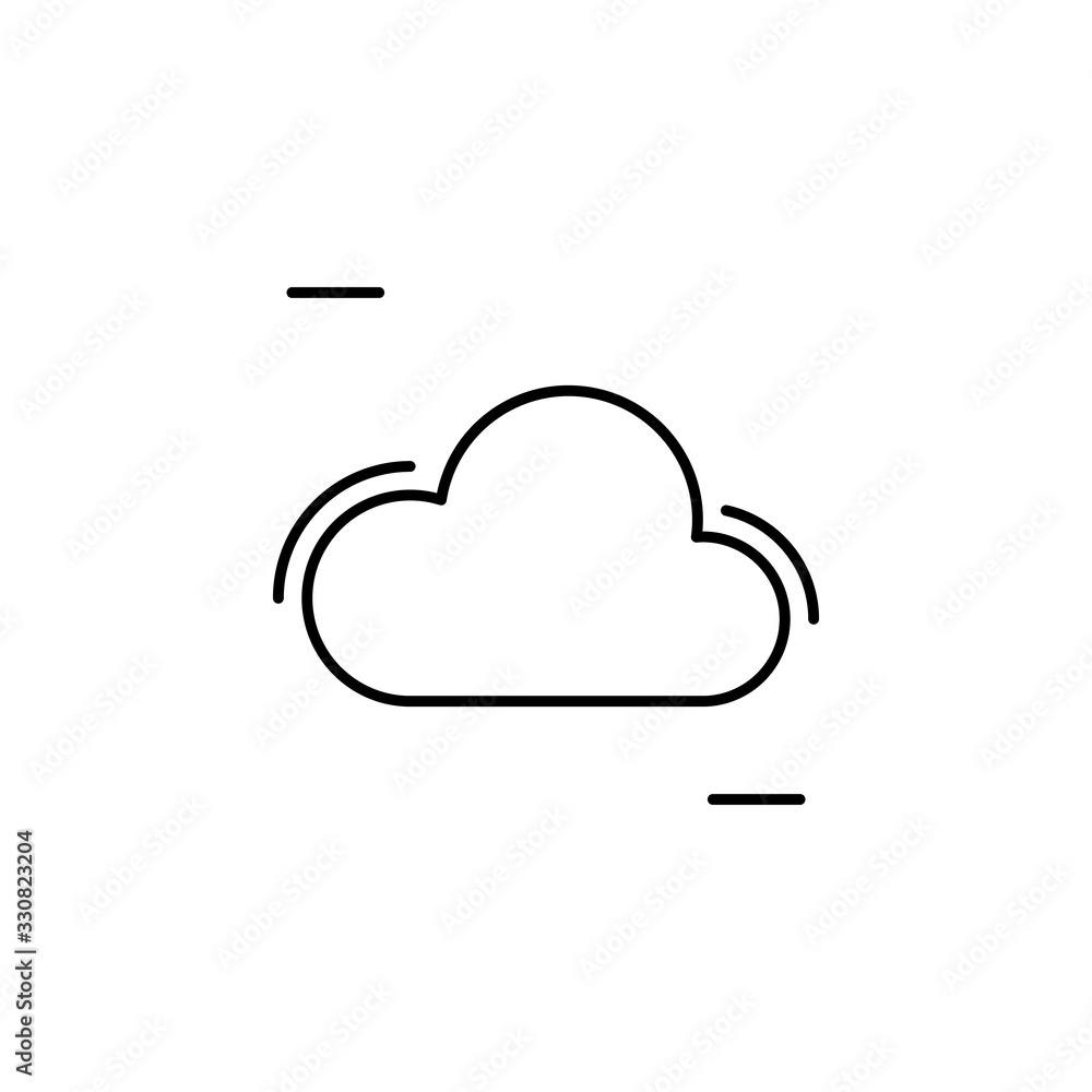 Poster cloud, networking icon. simple line, outline vector elements of storage and cloud icons for ui and u