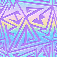 Retro futuristic geometric pattern