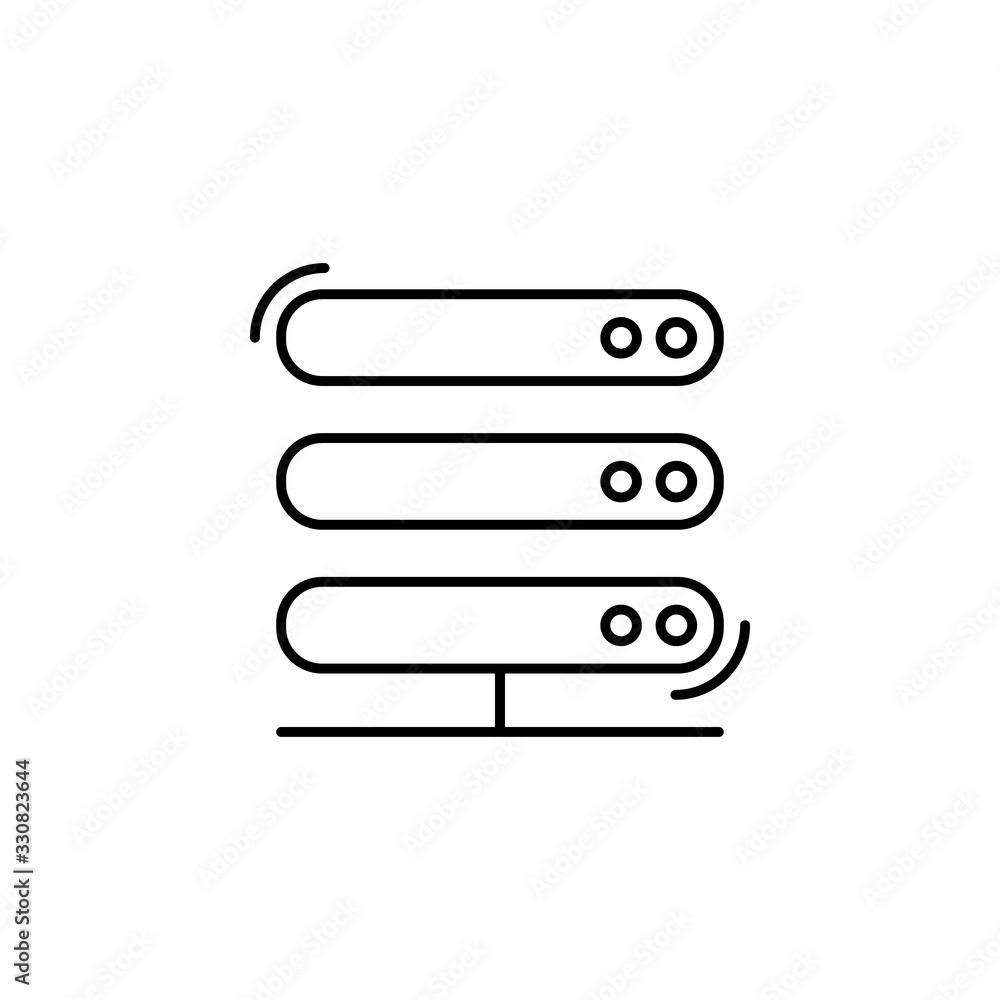 Aufkleber router, networking icon. simple line, outline vector elements of storage and cloud icons for ui and 