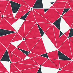 Red triangle seamless pattern