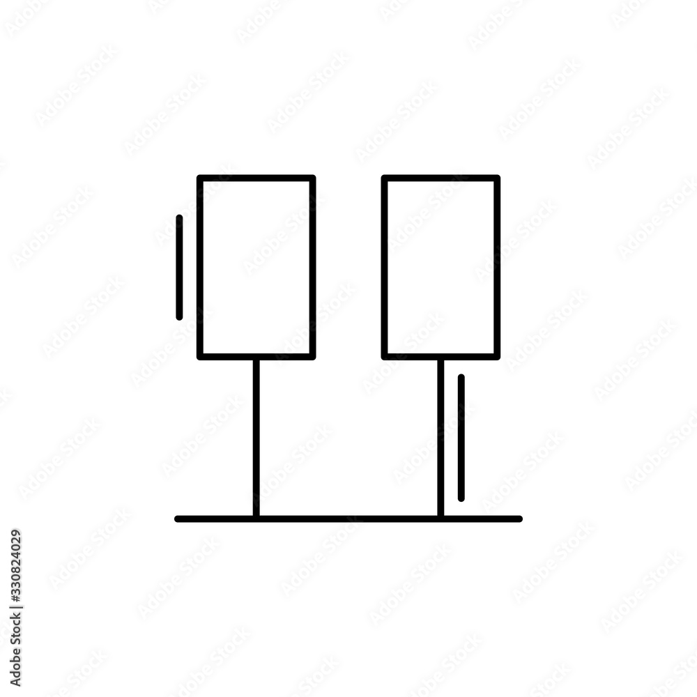 Poster connection, networking icon. simple line, outline vector elements of storage and cloud icons for ui 