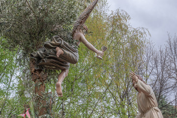 Leon, Spain. Holy Week 2019. 4/15/2019. Oracion en el Huerto.  Procession Holy Friday. 