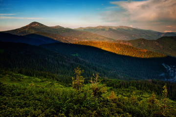 landscape in the mountains