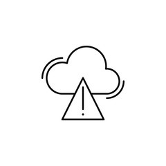 Cloud, stop, networking icon. Simple line, outline vector elements of storage and cloud icons for ui and ux, website or mobile application