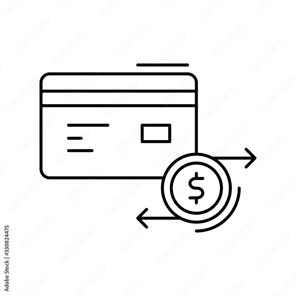 Aufkleber payment method, finance icon. simple line, outline vector elements of business and finance icons for